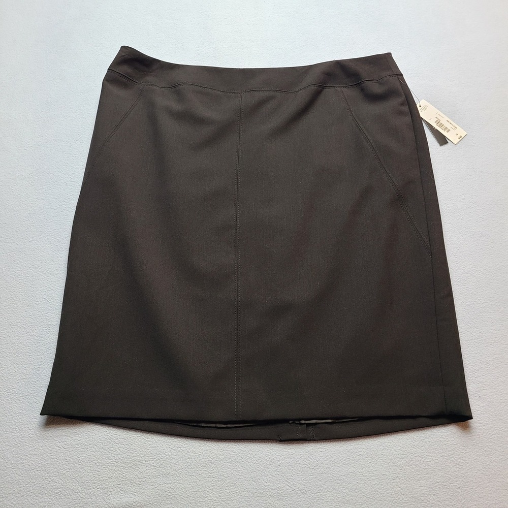 Worthington Pencil Skirt Women 18 Black NEW Stretch Lined Professional - Picture 1 of 8